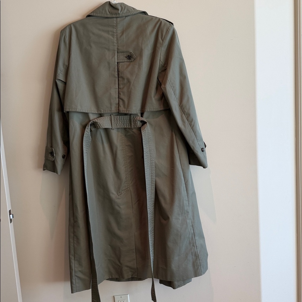 Banana Republic Sage Green Trench Coat - Picture 10 of 10